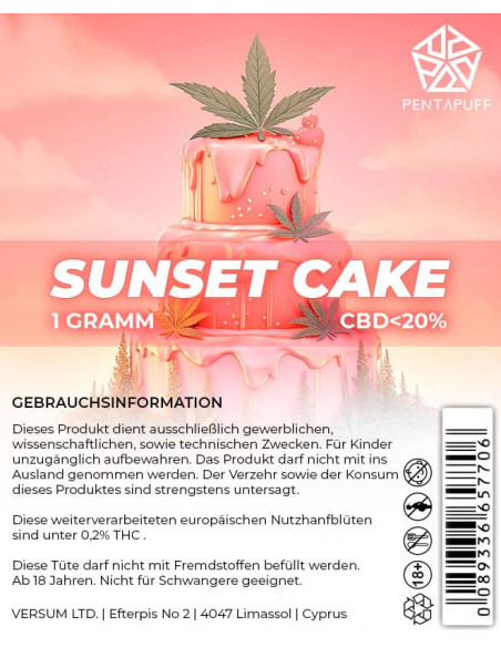 Sunset Cake 20% CBD 1 Gramm